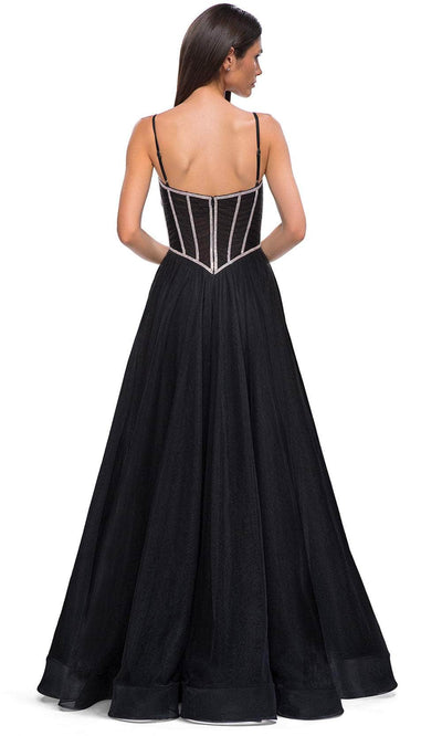 La Femme 32675 Corset Bodice A-Line Prom Gown