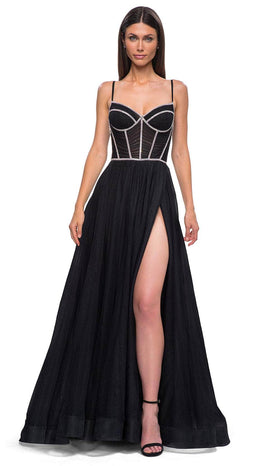 La Femme 32675 Corset Bodice A-Line Prom Gown