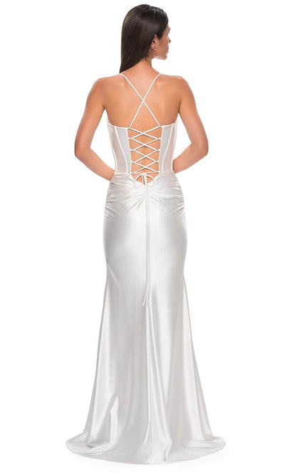 La Femme 32683 Sleeveless Jersey Tie-Back Prom Gown