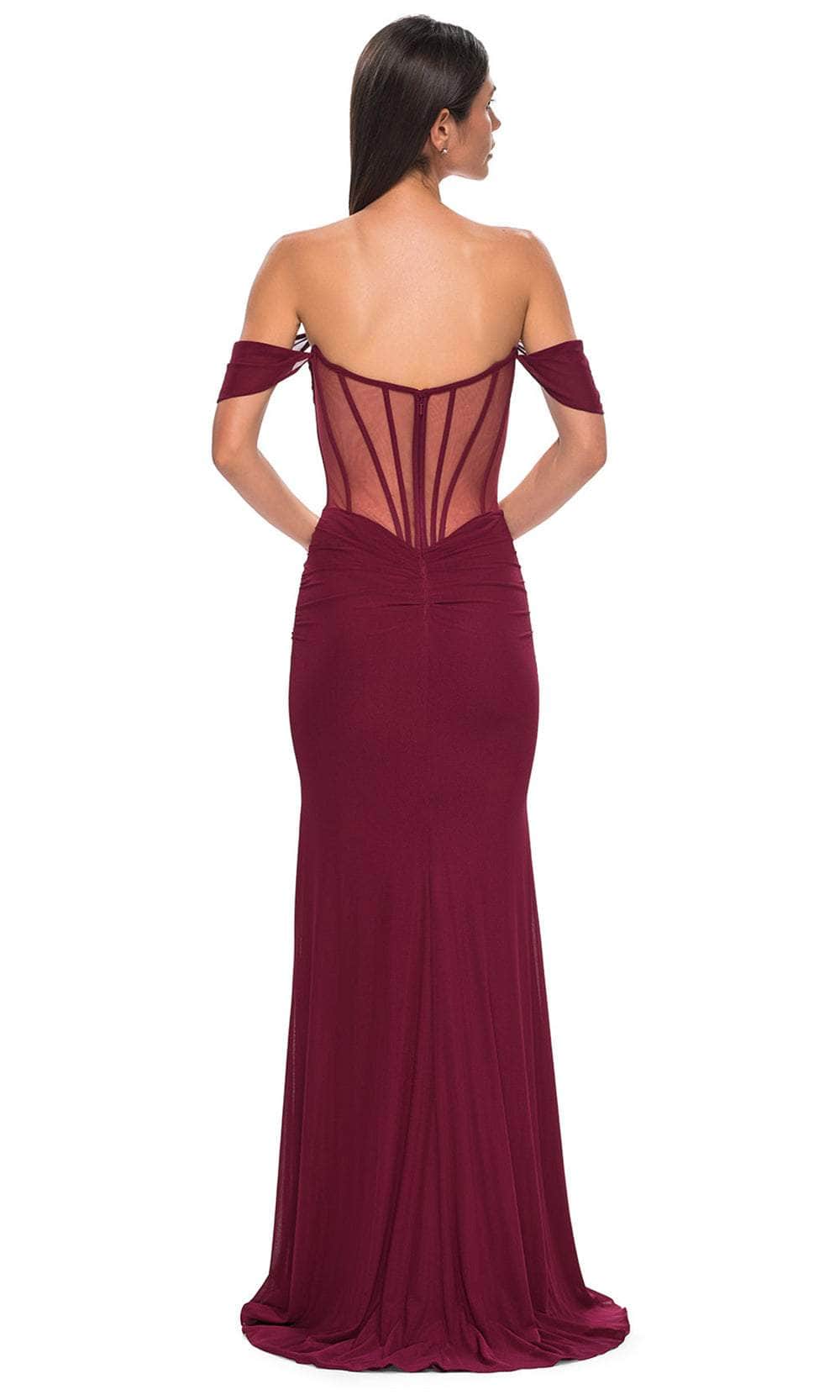 La Femme 32684 Off Shoulder Corset Prom Gown