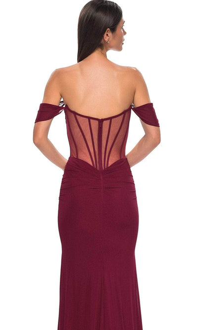 La Femme 32684 Off Shoulder Corset Prom Gown