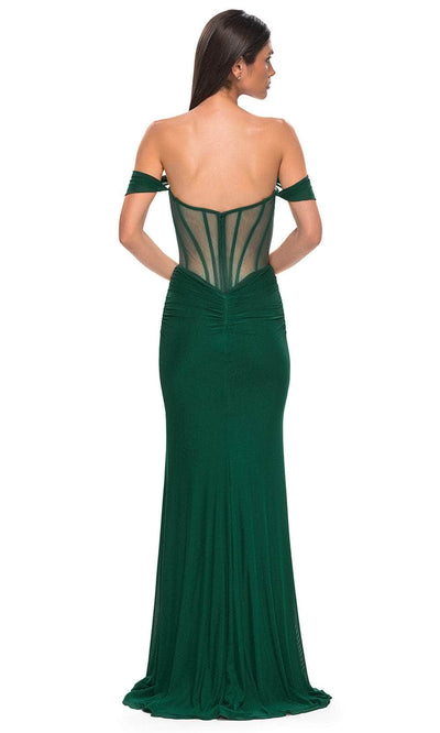 La Femme 32684 Off Shoulder Corset Prom Gown