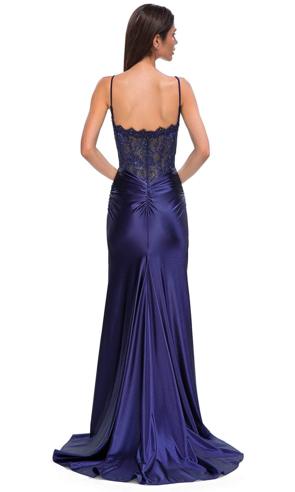 La Femme 32689 Sleeveless Rhinestone Embellished Bodice Prom Gown
