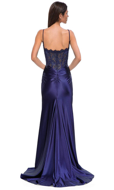 La Femme 32689 Sleeveless Rhinestone Embellished Bodice Prom Gown