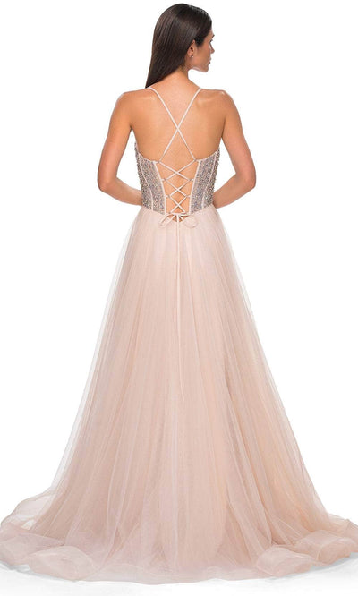 La Femme 32703 Rhinestone Beaded A-Line Prom Gown