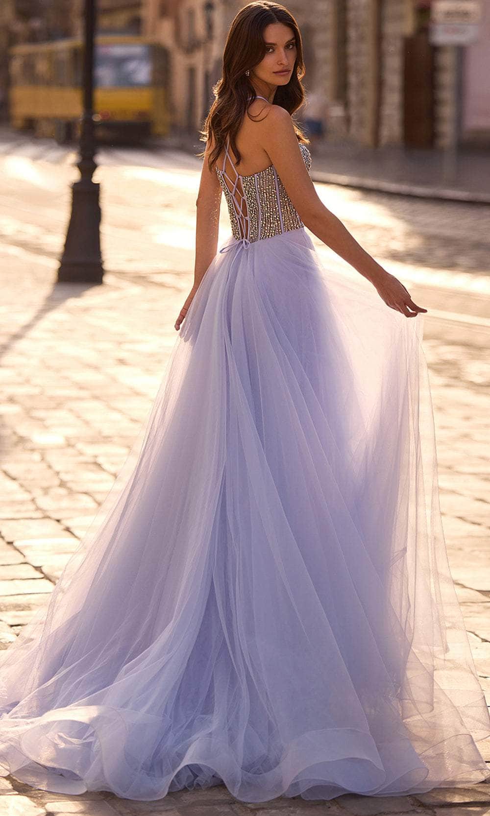 La Femme 32703 Rhinestone Beaded A-Line Prom Gown