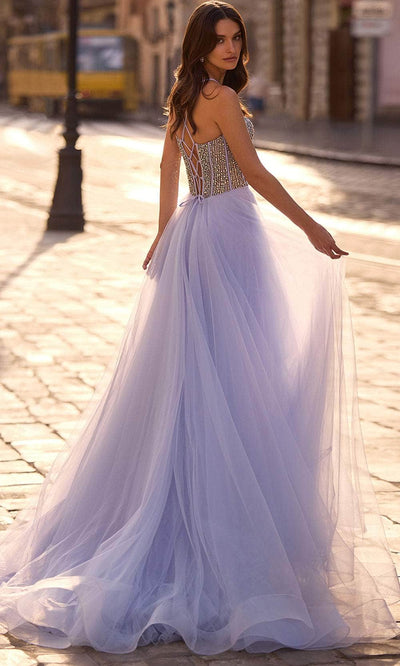 La Femme 32703 Rhinestone Beaded A-Line Prom Gown