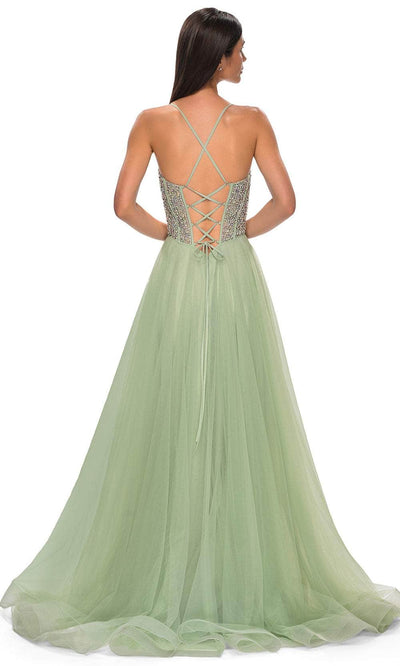 La Femme 32703 Rhinestone Beaded A-Line Prom Gown