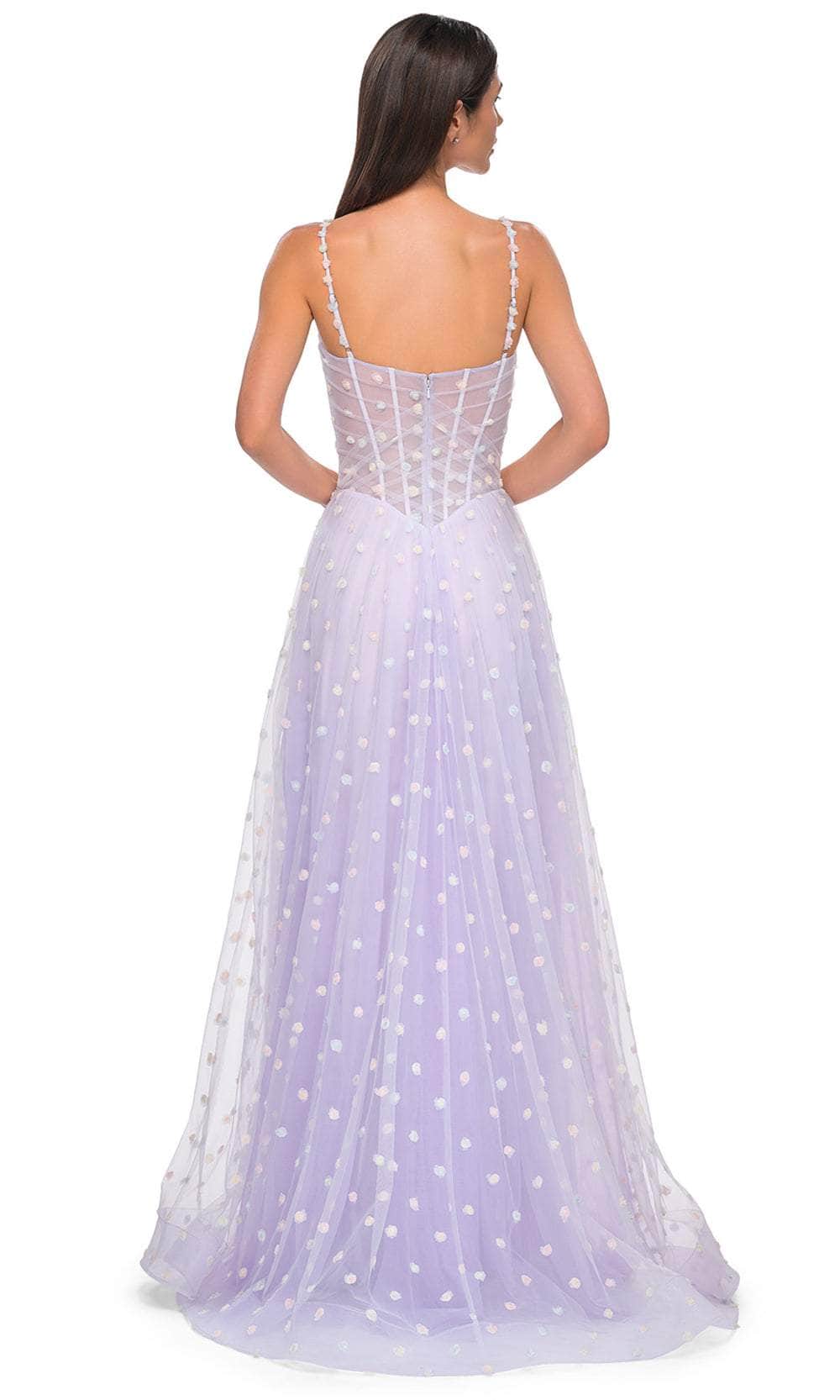 La Femme 32716 Sweetheart Polka Dot Prom Gown