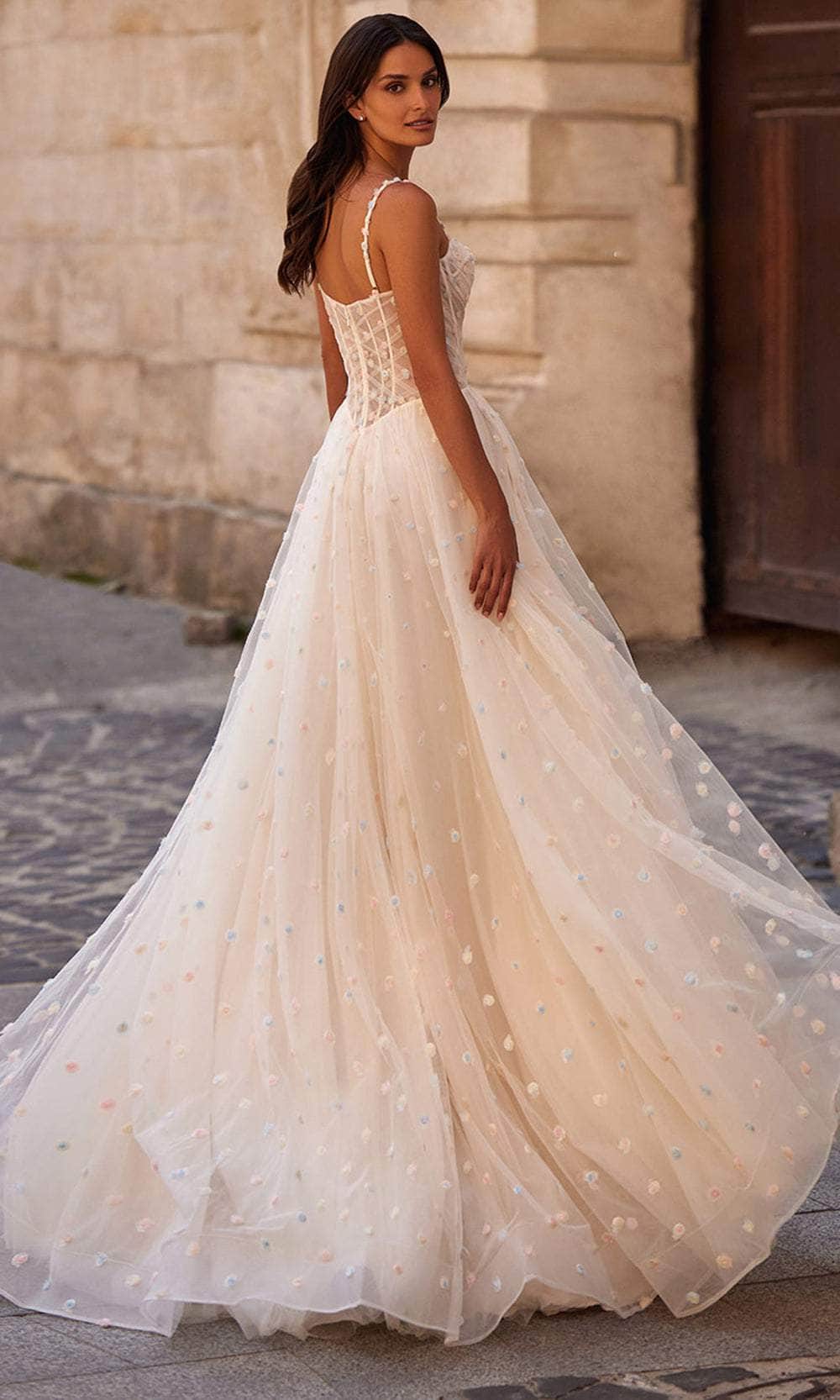 La Femme 32716 Sweetheart Polka Dot Prom Gown