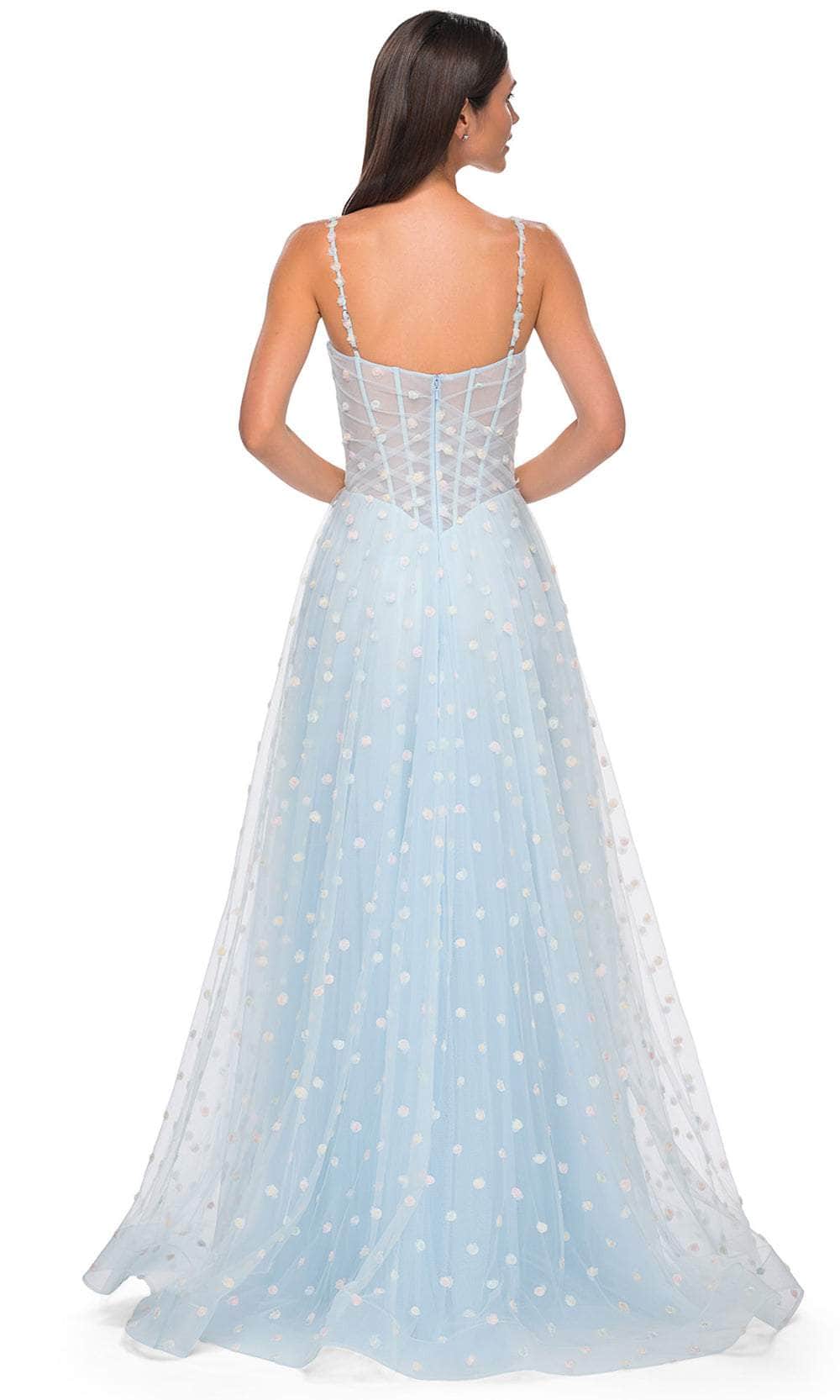 La Femme 32716 Sweetheart Polka Dot Prom Gown