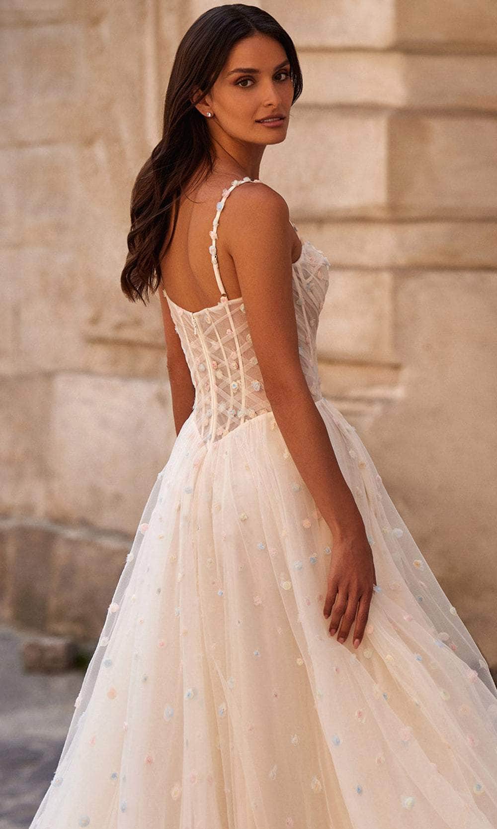 La Femme 32716 Sweetheart Polka Dot Prom Gown