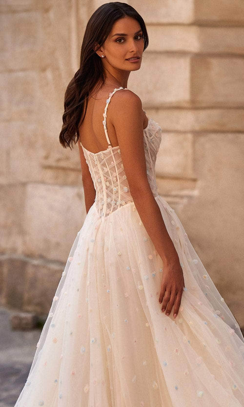 La Femme 32716 Sweetheart Polka Dot Prom Gown