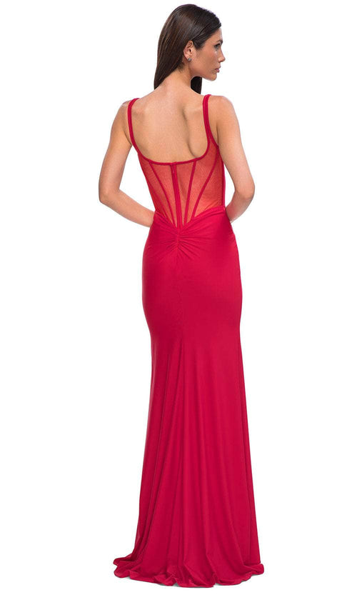 La Femme 32763 Corset Top Sleeveless Prom Gown