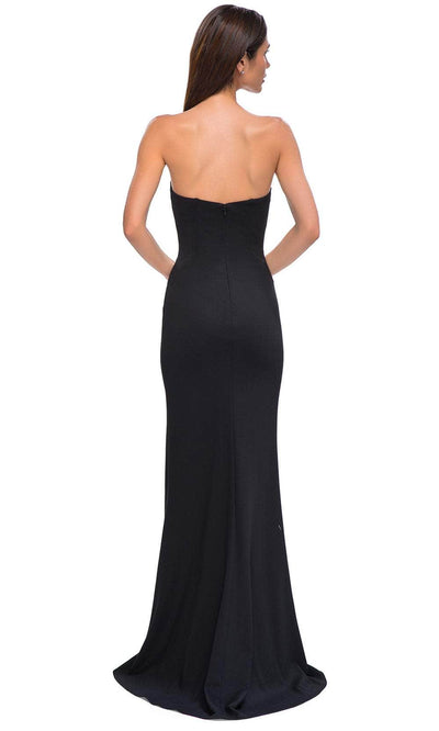 La Femme 32784 Strapless V-Neck Prom Gown