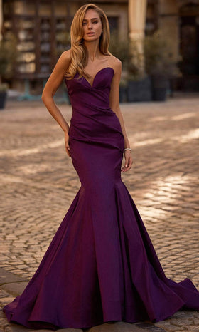 La Femme 32791 Strapless Sweetheart Mermaid Prom Gown