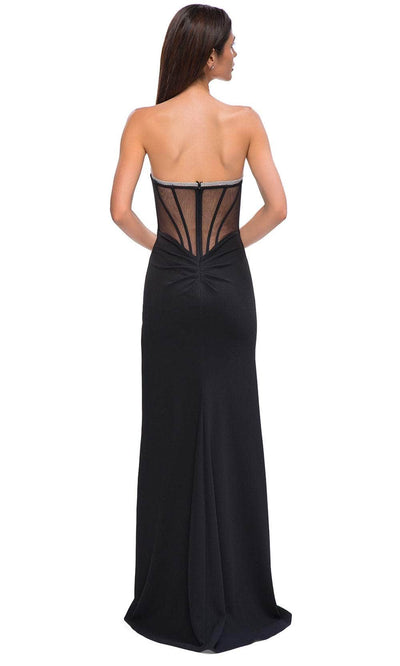 La Femme 32825 Strapless Fitted Bodice Prom Gown