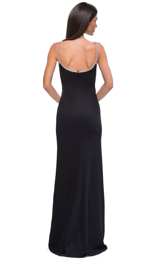 La Femme 32844 Rhinestone Accent Square Neck Prom Gown