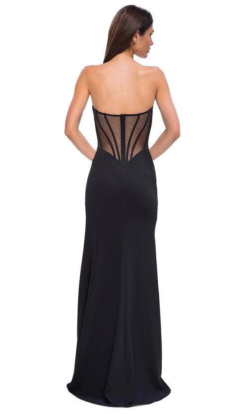 La Femme 32849 Jersey Asymmetrical Neckline Prom Gown