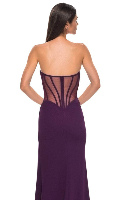 La Femme 32849 Jersey Asymmetrical Neckline Prom Gown