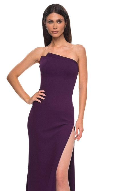 La Femme 32849 Jersey Asymmetrical Neckline Prom Gown