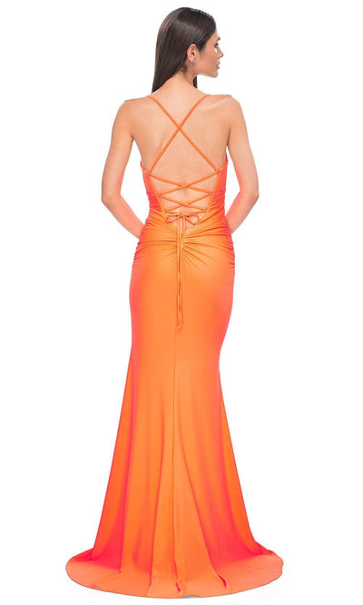 La Femme 32851 Sleeveless Rhinestone Accented Prom Gown