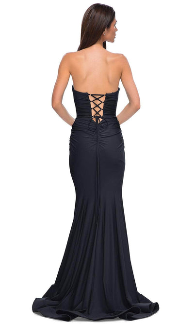 La Femme 32872 Jersey Strapless Mermaid Prom Gown