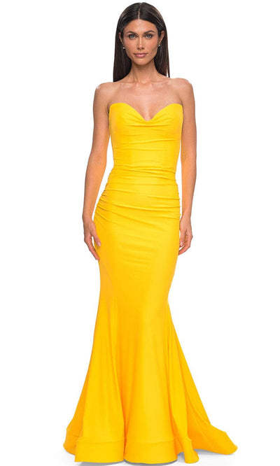 La Femme 32872 - Jersey Strapless Mermaid Prom Gown Special Occasion Dress