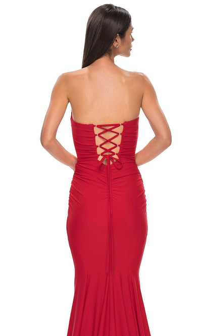 La Femme 32872 Jersey Strapless Mermaid Prom Gown