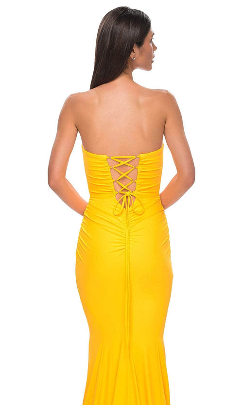 La Femme 32872 Jersey Strapless Mermaid Prom Gown