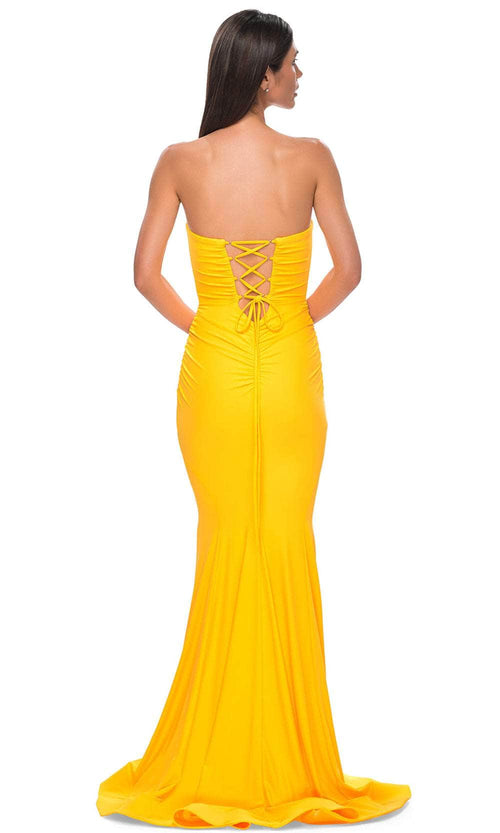La Femme 32872 Jersey Strapless Mermaid Prom Gown