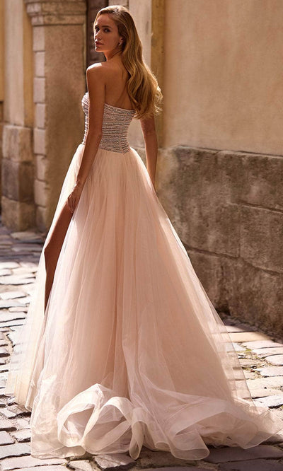 La Femme 32875 Beaded Bodice Tulle A-Line Prom Gown