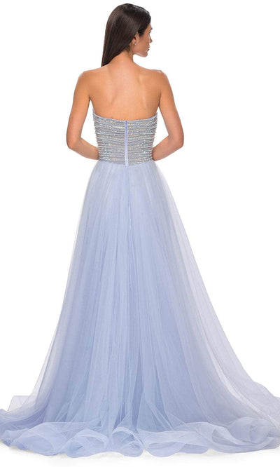 La Femme 32875 Beaded Bodice Tulle A-Line Prom Gown