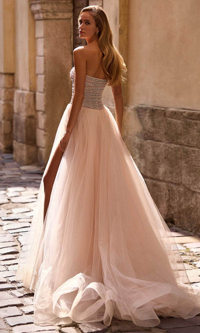 La Femme 32875 Beaded Bodice Tulle A-Line Prom Gown