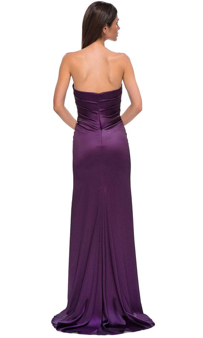 La Femme 32896 Ruched Bodice Sheath Prom Gown