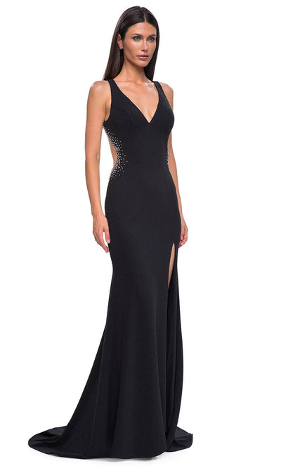 La Femme 32922 Cutout Back Wide Straps Prom Gown