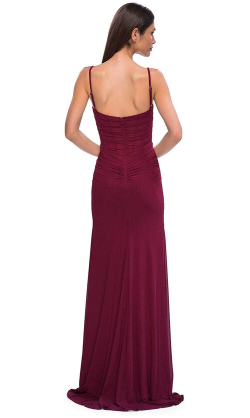 La Femme 32925 Ruched Sweetheart Simple Prom Gown