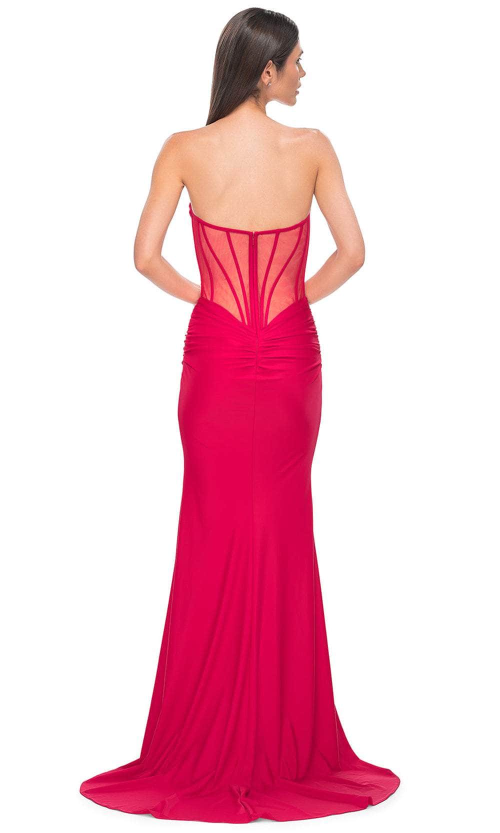 La Femme 32941 Plunging Sweetheart Jersey Prom Gown