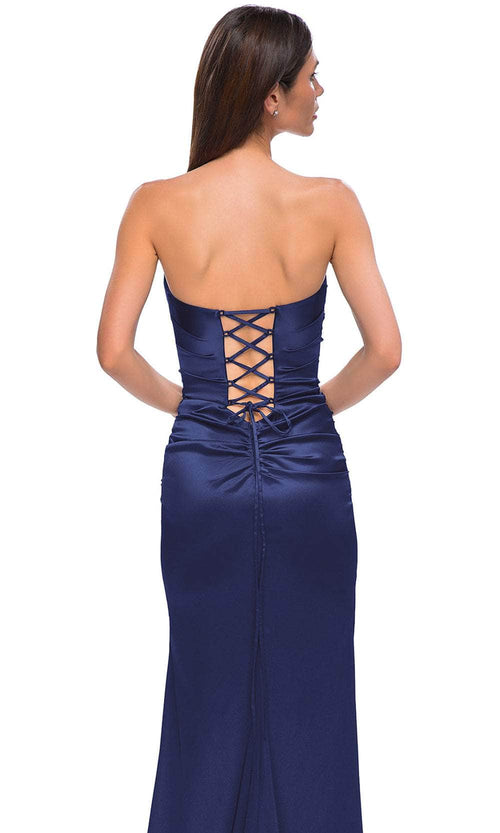 La Femme 32952 Semi Sweetheart Ruched Bodice Prom Gown