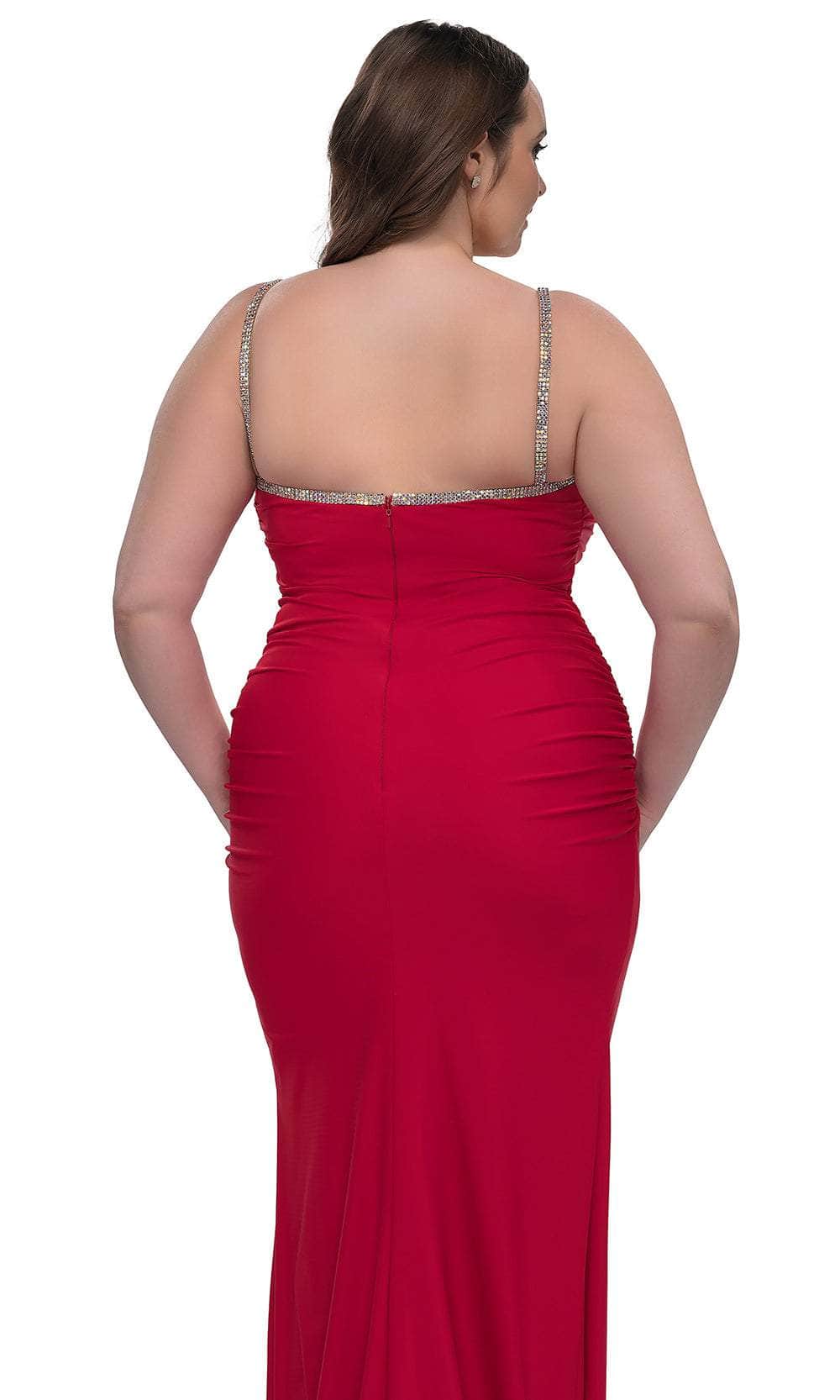 La Femme 32992 Rhinestone Trimmed Evening Gown
