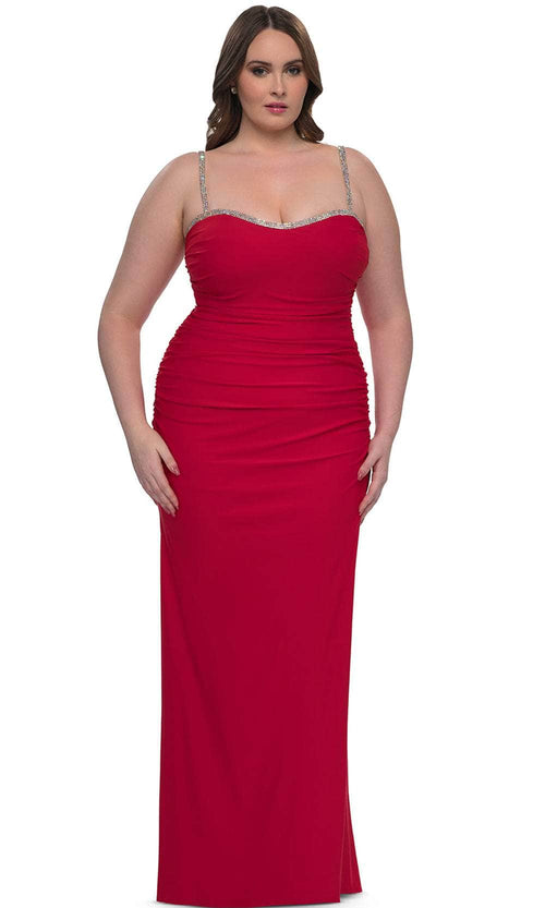 La Femme 32992 - Rhinestone Trimmed Evening Gown Special Occasion Dress