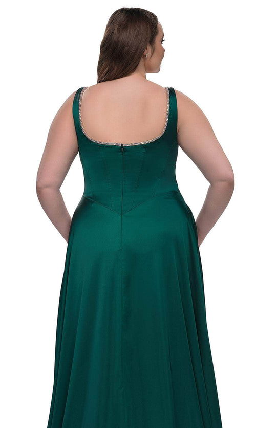 La Femme 33026 Satin A-Line Evening Gown