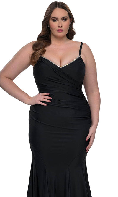 La Femme 33057 Ruched Jersey Prom Dress