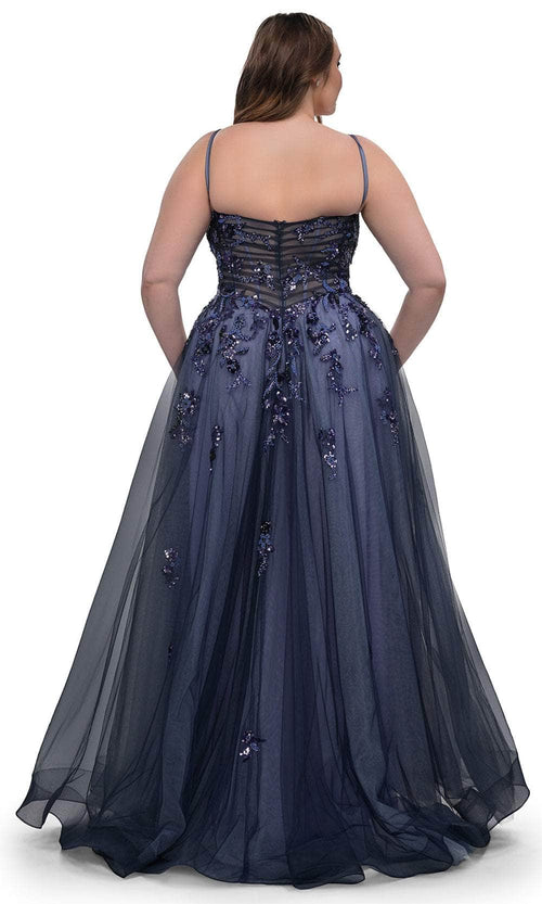 La Femme 33061 Tulle A-Line Gown