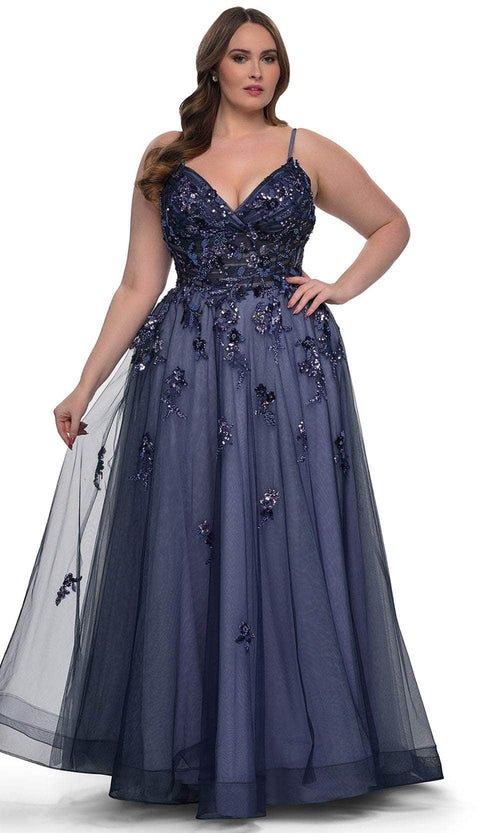 La Femme 33061 Tulle A-Line Gown