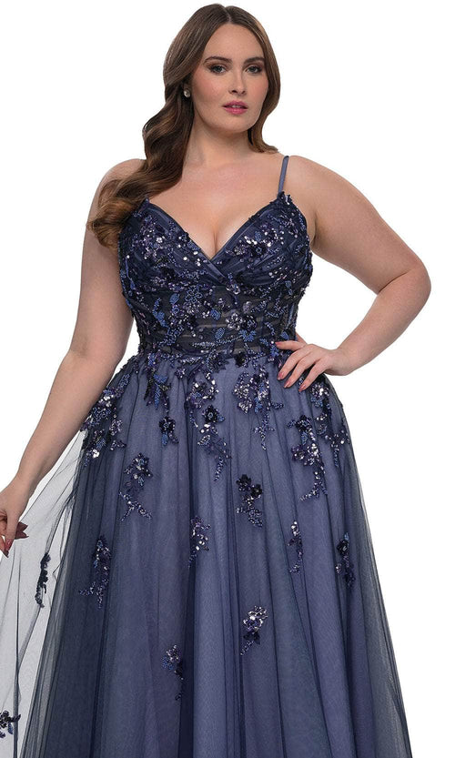 La Femme 33061 Tulle A-Line Gown