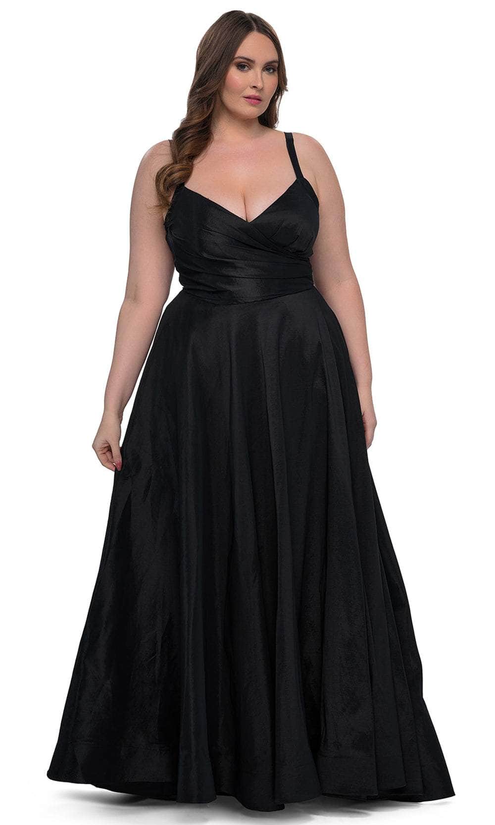 La Femme 33075 - Stretch Taffeta Evening G Special Occasion Dress