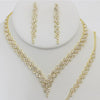 Christina Collection S-20666 Jewelry Set Necklace Bracelet Earrings - Gold - Accessories