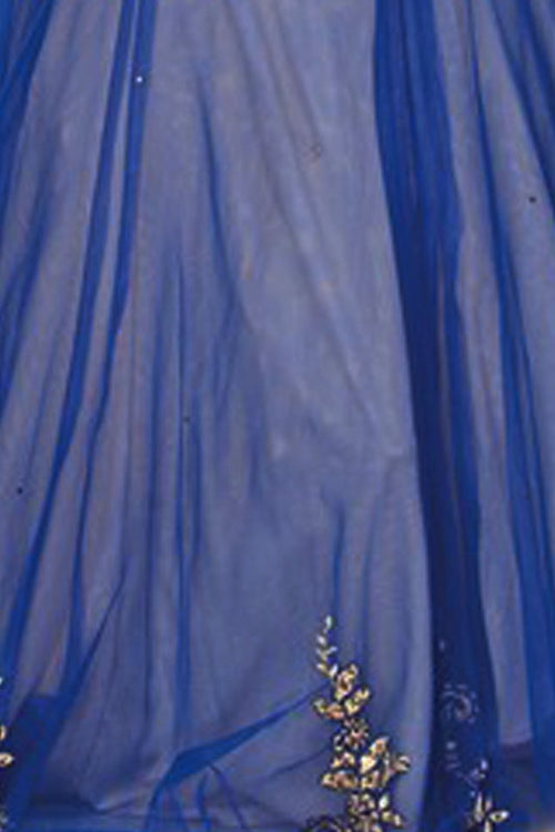 Juliet Royal/Gold Long Formal Dresses