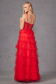 Lace Bodice Sleeveless A-line Ruffled Gown by Juliet JT2451S - Long Formal Dresses